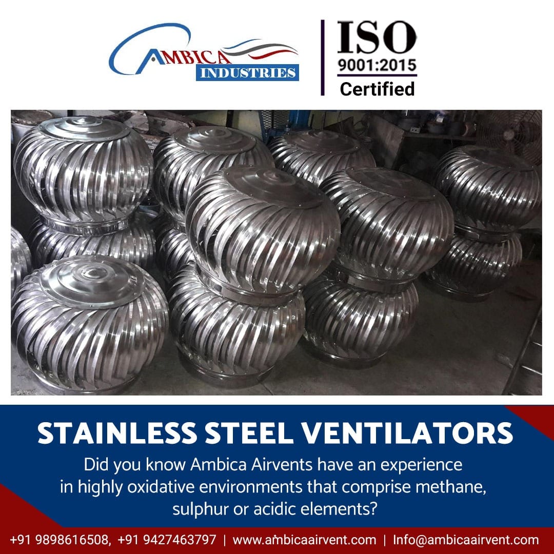Stainless Steel Ventilators